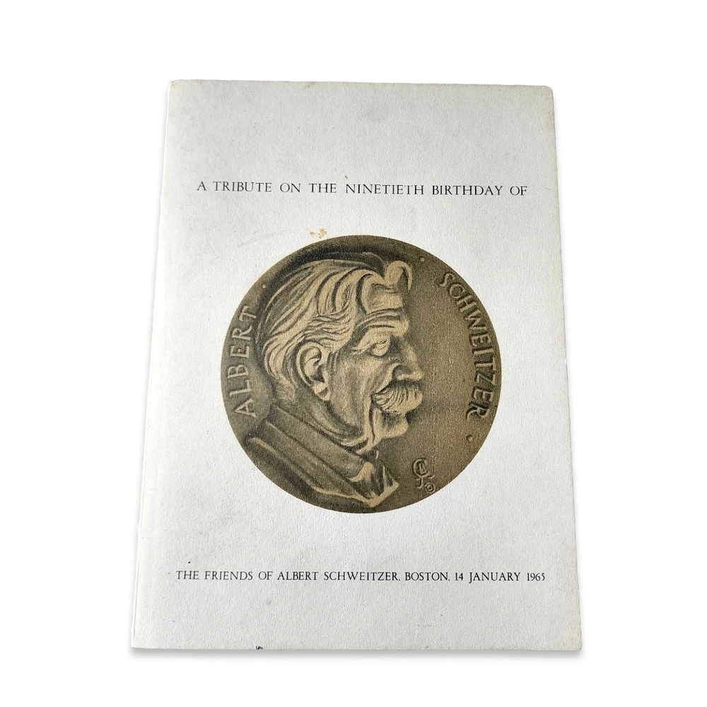 VINTAGE BOOK: A‎ Tribute on the ninetieth birthday of Albert Schweitzer 1964